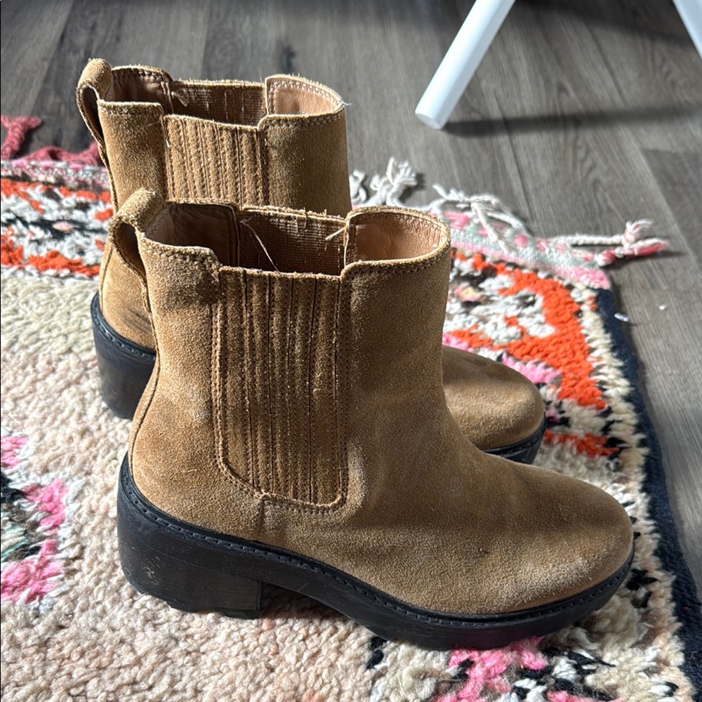 Brown Suede Ankle Boots